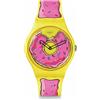 Swatch Orologio Swatch SECONDS OF SWEETNESS Simpson Silicone Unisex Solo Tempo Giallo SO29Z134