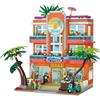 Geniteen Set di Mattoncini per Casa sulla Spiaggia, 1612 Pezzi Hotel Resort di Miami con Kit di Architettura Motociclistica Vista Stradale Creativa MOC Casa in Città Giocattolo DIY per Adulti