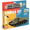 Italeri 75004 Linea Starter Set - Easy Paint: Cromwell Mk. IV, scala 1:56, Plastic Model Kit/Modello in plastica da montare, comprende colla e 3 pennarelli acrilici per la pittura