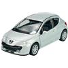 Generisch Welly Modello Auto Compatibile con Peugeot 207 3 Porte Argento 2006 - 2015 1/34 - 1/39 Metal Model Auto Die Cast