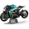 JSINMA Technic AMB001 Hyper - Set da costruzione di motociclette per adulti, modello di bici su larga scala 1:5 con luci a LED, display per ingegneria meccanica, regalo da collezione, oltre 2100 pezzi