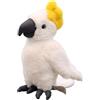 champracer Peluche a forma di pappagallo per bambini, 30 cm di lunghezza, blu e giallo, Ara, pappagallo, giocattolo per bambini, ragazze e ragazzi (30 cm, bianco)