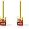 Nedis Cavo di rete CAT6 | RJ45 maschio | RJ45 maschio | S/FTP | 3,00 m | Rotondo | LSZH | Giallo | Sacchetto di plastica