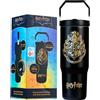 Get Trend Harry Potter Bicchiere Termico con Cannuccia e Maniglia, Metallo Tazza da Viaggio 850ml, Isolamento Termico Sottovuoto a Doppia Parete (Nero Harry Potter)