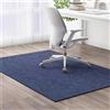 Highdi Grande Tappeto Sedia Ufficio Gaming, Tinta unita Antiscivolo Tappeto per Sedia con Ruote, Antigraffio Tappetino Protettivo del Pavimento per Parquet e Piastrelle (blu scuro,120x120cm)
