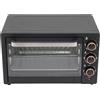 Loobiiny Forno elettrico, 22 l, con bistecchiera e griglia, temperatura regolabile e timer, mini forno per pizza