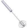 Ghjkldha Frusta a spinta - Frullatore manuale semiautomatico rotante, utensili da cucina, frullatore antiaderente frullatore frullatore a manico lungo per frappè, panna montata