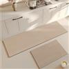 Highdi Tappeto Cucina Antiscivolo Lavabile, Design Moderno Tappeto Passatoia Cucina Tappeto da Cucina Lungo Tappeti Runner Tappeto Corridoio per Ingresso Soggiorno Bagno (45x180cm,Cammello)