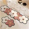 Highdi Tappeto Cucina Antiscivolo Lavabile Stampa Modello Fiore 3D Tappeto Passatoia Cucina Tappeto da Cucina Lungo Tappeti Runner Tappeto Corridoio per Ingresso Soggiorno Bagno (40x120cm,Rosa)