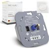 SSC-LUXon Lunoris - Dimmer girevole da incasso, LED, 5-250 W | Dimmer girevole universale per LED e alogene, continuo e senza sfarfallio, sezione di fase, per scatola da incasso da 60 mm