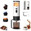 Kybelehoo Macchina per caffè espresso portatile 3 in 1 con batteria | Macchina da caffè con funzione di riscaldamento | Ricarica di tipo C | Temperatura e indicatore batteria | Caffè da viaggio