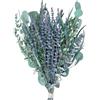 Generic di eucalipto essiccato - 27 rami di piante artificiali, foglie finte infuse di profumo, verde naturale, per casa, spa, bagno, camera da , soggiorno, decorazione per feste di nozze
