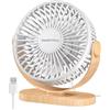 SWEETFULL Ventilatore da scrivania, piccolo ventilatore da scrivania USB silenzioso, 3 velocità, ventilatore da scrivania portatile personale, mini ventilatore a doppia regolazione 360, funzionamento