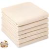 SZMK 6 Pezzi Garza Alimentare Cotone 50 X 50 CM,Panno da Formaggio Riutilizzabile,SZMK Cheese Cloth,Panni Filtro per Alimenti Lavabile,Filtro di Etamine per Cucina per Filtrazione Yogurt, Succo, Tofu