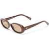 Le Specs. OUTTA LOVE - Occhiali da sole da donna, forma ovale, con elevata protezione UV, Marrone (Mocha Tint/Cocoa), Einheitsgröße