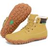 SAGUARO Scarpe Barefoot Uomo Stivaletti Invernali Impermeabili con Pelo Caldo, Gr.36-48