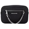 Michael Kors Jet Set East West Chain Crossbody Black & Silver