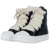 Jammers london Stivaletto Uomo Donna Pelle Nero Tore Over - Lacci Beige Contrast (Sistema Taglie Calzature EU, Adulto, Numero, Media, 40)