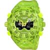 Casio G-Shock GAV01SKE - Orologio analogico digitale traslucido oversize, verde lime, casual, retrò, moderno