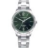 Viceroy Orologio da Uomo Elegante in Acciaio Inossidabile - 41 mm - Movimento al Quarzo - Quadrante Verde - Ghiera Dorata - Resistente all'Acqua 5 ATM - Collezione Dress - 401493-65