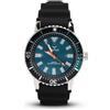 Tonysa Orologio da Uomo con Cronografo Impermeabile Alla Moda con Lunetta Girevole Luminosa, Adatto per le Immersioni, con Data per la Corsa, la Pesca, gli Eventi Aziendali (blu argento)