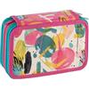 Favorit Astuccio 3 scomparti per la scuola, 20x13x7,5 cm, ART Rosa