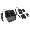 BONKZEBU Set Convertitore Mezza Tastiera e Mouse da Gioco RGB, Tastiera Cablata Silenziosa con una Sola Mano con Mouse da Gioco per PUBG Mobile, Free, per,