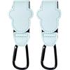 JOVYTH 2 Ganci per Passeggini per Borse e Borse per Pannolini,Accessori Universali in Pelle per Sedie a Rotelle,Ganci per Passeggini,Passeggini,Rimorchi,Deambulatori,Rimorchi per Biciclette