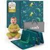 Laleni tappeto gioco bambini pieghevole 150x180x1cm - tappeto bambini impermeabile - tappeto gioco neonato isolante - morbido e protegge dal freddo del pavimento outdoor e indoor - design animali