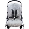 JYOKO KIDS Materassino per passeggino e carrozzina compatibile con Bee 3, Bee 5, Bee Plus, realizzato in tessuto di cotone + schiuma e tecnica traspirante (White Star)