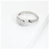 Gioielli di Valenza Solitario Uomo con diamante a castone 0.20 ct oro bianco 18k