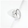Gioielli di Valenza Solitario uomo con diamante 0,70 ct oro bianco 18k
