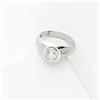 Gioielli di Valenza Solitario uomo con diamante 0.90 ct oro bianco 18k