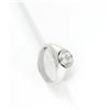 Gioielli di Valenza Anello solitario uomo diamante 1 ct in oro bianco 18k