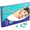 Sleepeze Remedies Tappi Orecchie Dormire Riutilizzabile 60 Paia, Tappi Orecchie Schiuma Morbido, Protezione Dell'udito, Ear Plugs, Cancellazione Rumore per Bloccare il Russare, Volare, Studiare