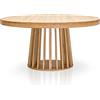 Menzzo Eliza Tavolo, Rovere Chiaro, L150 x P100 x H76 cm Con Estendimento: L300 cm