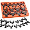 VEVOR Set Chiavi per Dadi Svasati per Auto, Chiavi a Forcella Aperta Attacco 1/2", 14 Pezzi SAE da 1-1/16" a 2", Acciaio Lega 40Cr, con Doppia Marcatura Dimensioni e Vassoio, per Furgoni Autoveicoli