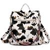 FANDARE Zaino Donna Borsa Tracolla Borse a Mano Zaini Zainetto Borsa da Scuola Cartelle Scuola 3 in 1 Zainetti per Viaggio Lavoro Sport Borsa a Zaino Daypacks Impermeabile PU Beige Bianco