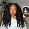 CLASSINE Parrucca Donna Capelli Veri Umani Burmese Curly V Part Wigs Human Hair Upgrade U Part Glueless Wig 20Inch