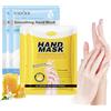 Yagaspantery 4 Paia Maschera Mani Guanti, Cura delle per Donne, Per Invecchiamento Secco Mani Screpolate(2 Latte & 2 Miele)