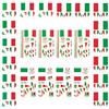 AhfuLife 24 Fogli Adesivo per Tatuaggi Bandiera Italiana, Adesivi Italia - Tatuaggio Temporaneo Trasferimento Adesivi per Decorazioni Calcio Supporto Evento Attività Patriottica (Italia)