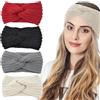 GGUFAY Fascia Capelli Donna Invernale, Fasce per Capelli Fascia Invernale Donna Accessori Capelli Tenere Caldo Copri Orecchie Maglia Fascia Paraorecchie Donna (A)