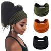 Norhogo 3 fasce elastiche in tinta unita, per sport, yoga, fascia elastica per capelli, per donne e ragazze