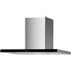 FABER Cappa decorativa da parete, 90 cm, 67 dB, 530 m3/h, in acciaio inox/nero, 5649940