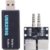 BONKZEBU Modalità Digitali Integrate Interfaccia Scheda Audio USB Porta Seriale 2 in 1 per Radioamatori con Codec Audio Integrato Materiale ABS 53x23x14mm