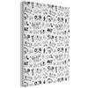 MuchoWow© Pannelli Fonoassorbenti 30x40 cm Decorativi Pannello Fonoassorbente Quadri Insonorizzanti Per Pareti Isolamento Acustico Decorativo Isolante Modello - Nero - Bianco - Cuffie - Gioco