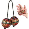 Milisten Shaker Percussione Mano Asalato In Legno Palla Ritmica Kashaka Per Prestazioni Individuali E Collettive Strumento Percussione Mano Per Amanti E Principianti