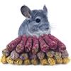 BOODPET Giocattolo da masticare, 150 g, bastoncini di timothy, rosa | Mix di rosa, calendula e non dimenticarmi in fieno di Timothy pressato, 150 g, per istinto roditori e tranquillità nella