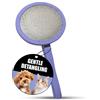 TAURO PROLINE Tauro Pro Line Spazzola legno elimina pelo, Media (M), Viola | Scioglie i nodi e districa, per manti medio-lunghi e lunghi, Cuscinetto rotondo flessibile, Ideale per Cocker Spaniel