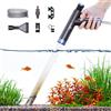 SEAOURA Sifone per acquario con pompa per ghiaia, kit per la pulizia della ghiaia dell'acquario, kit manuale per la pulizia dell'acqua con pulsante dell'aria, set di pulizia per sabbia per acquario con tubo